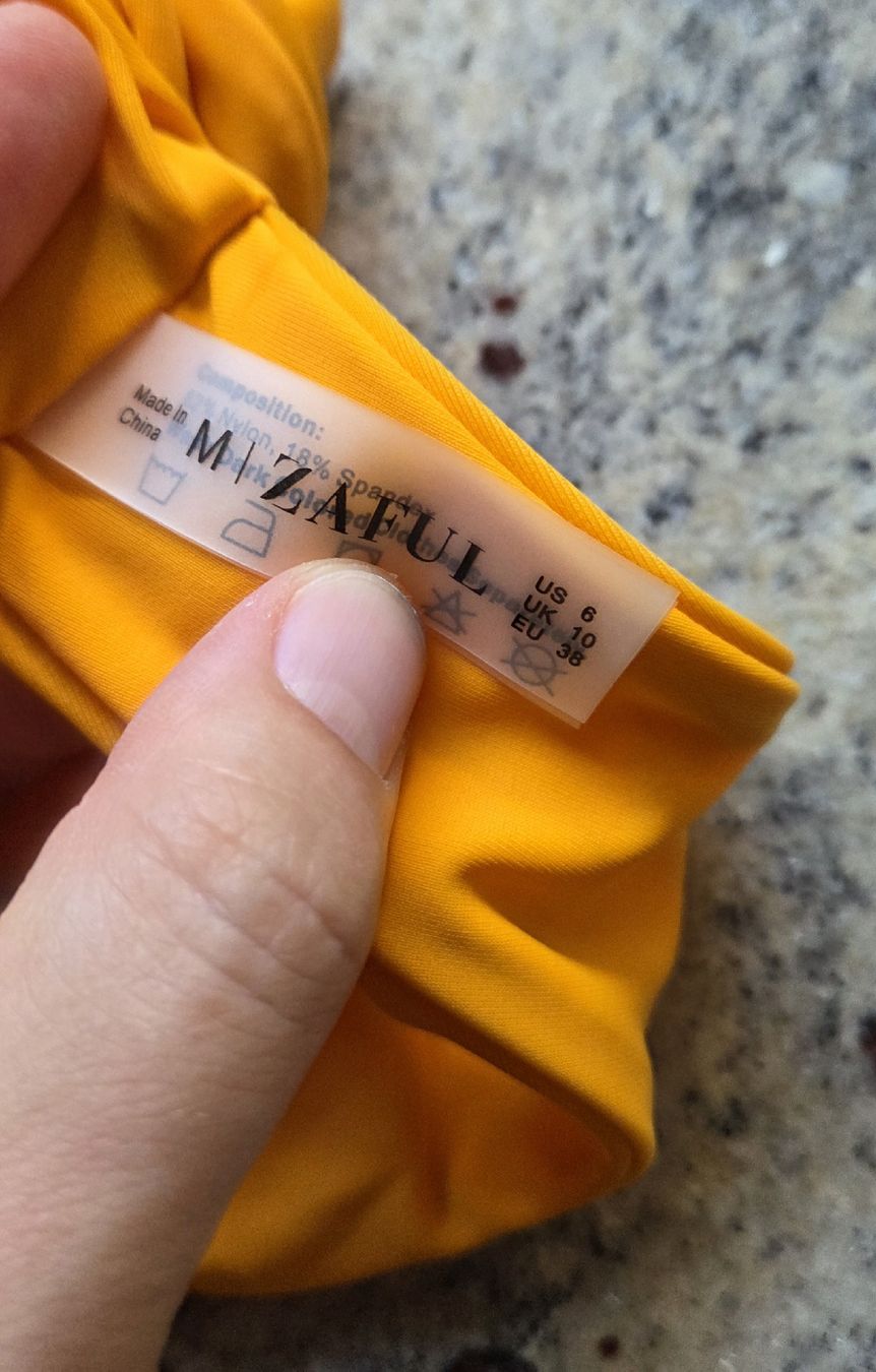 Zaful Maillots de bain & Bikinis: Bikini Zaful Blumenmuster Orange Grösse M Neu – Neuf (Voir description) à Ettingen par ssc_dsr2 2