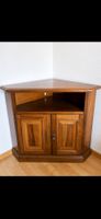 Eckschrank Holz braun mit Türen und Fach guter Zustand