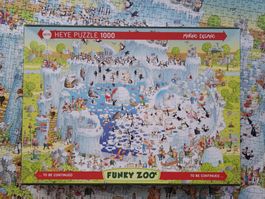 Puzzle Marino Degano, Polar Habitat, 1000er, Funky Zoo