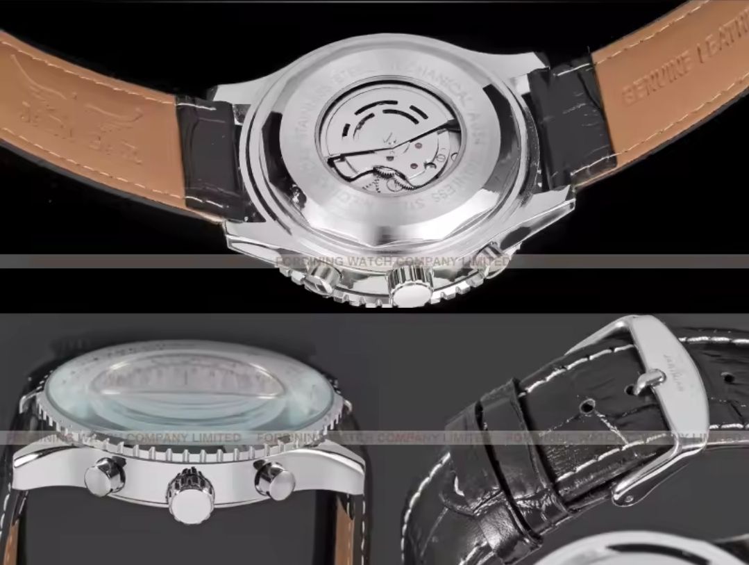 Uhren: JARAGAR Herrenuhr Automatic Chronograph Lederarmband – Neu und originalverpackt aus Münchenbuchsee von Salezm 6