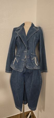 Ensemble veste et pantalon en jean femme taille 40 H&M 