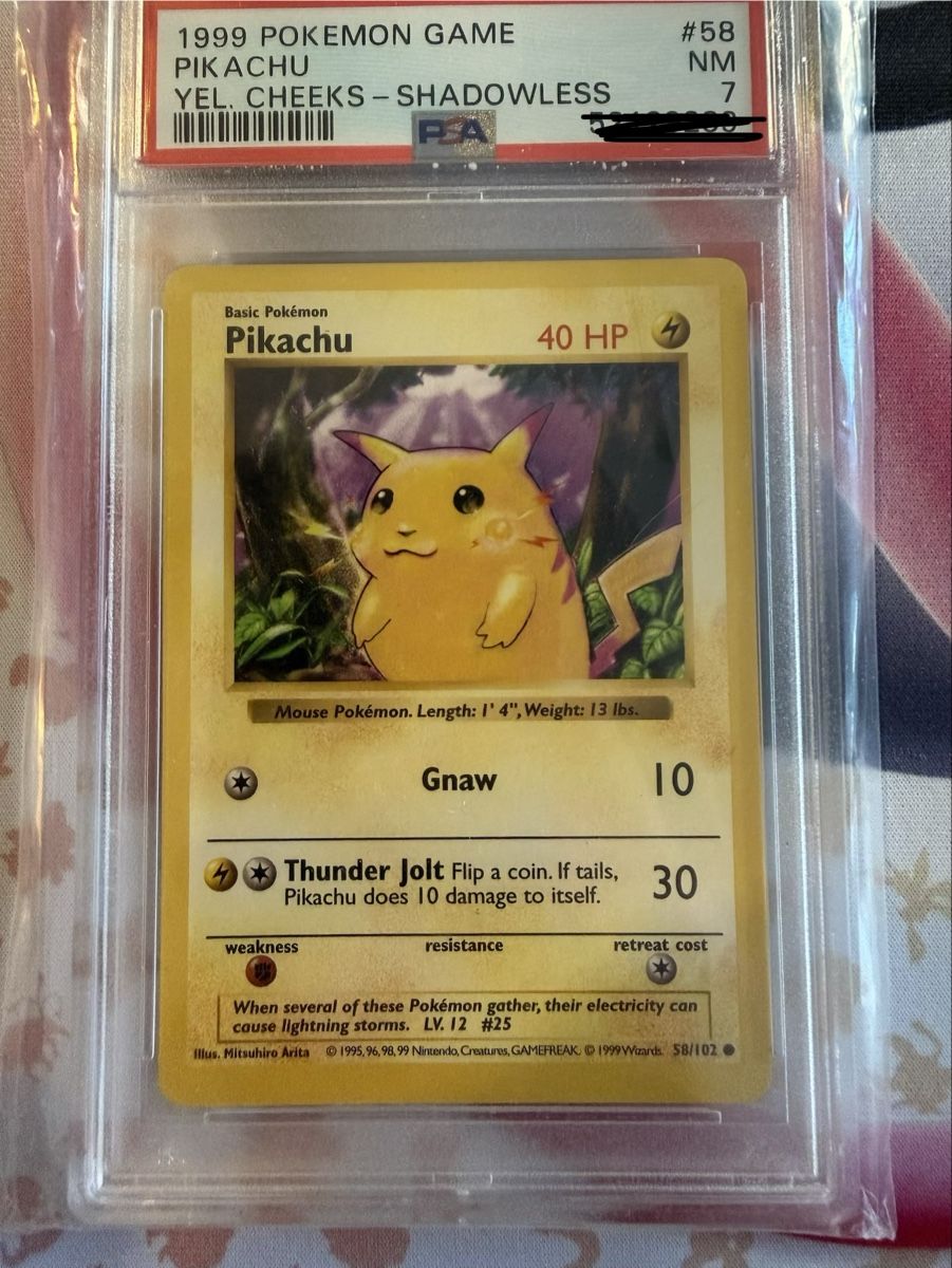 Pokémon Carte collezionabili: Pikachu 1999 Shadowless PSA 7 – Usato da Zürich venduto da jan_gp58