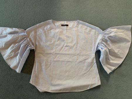 Marc Cain Bluse, weiss/blau gestreift, XS/S