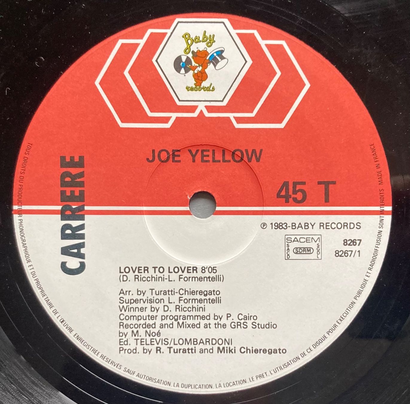 Vinyles: JOE YELLOW - LOVER TO LOVER – D'occasion à Poliez-Pittet par Newtown-Records 2