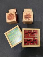 Holz Labyrinth Fussball Spiel neuwertig mit Verpackung