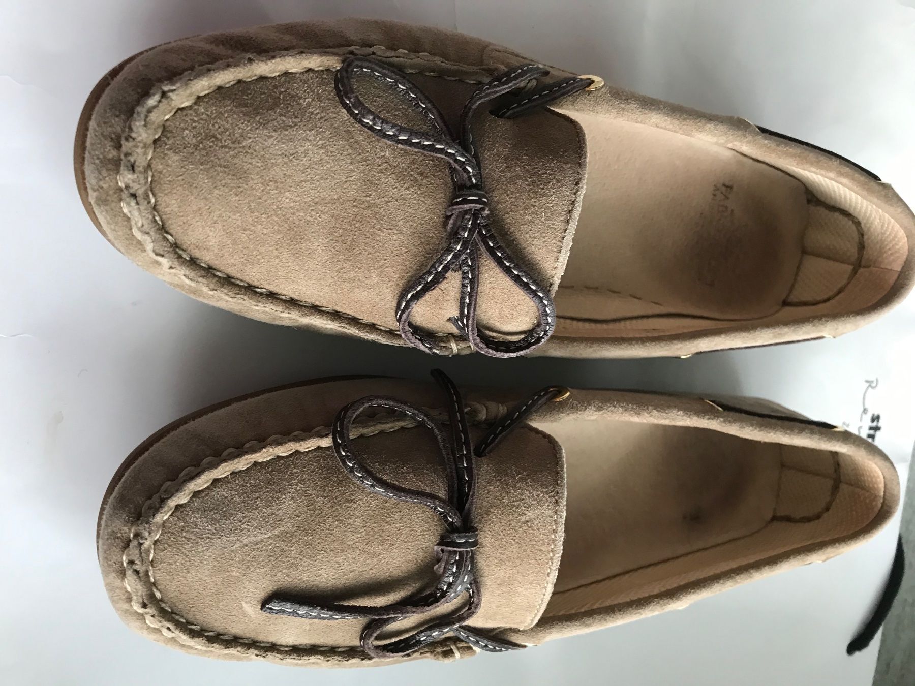 Damenschuhe: Mokassins Wildleder, Grösse 39, Gummisohle – Gebraucht aus Niederteufen von mix18 6