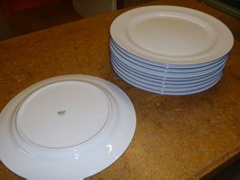 10 Stück Essteller weiss 27cm