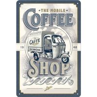 Blechschild 3D-APE-THE MOBILE COFFEE SHOP