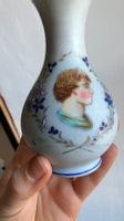 Mini vase peint ancien antik Portrait Gemälde