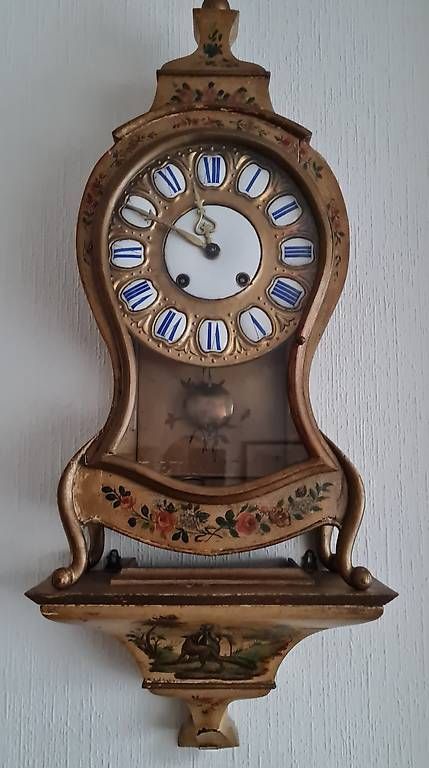 Orologi da terra & Orologi da parete: Superbe Pendule style Neuchatelois AVEC sa console murale ! – Usato da Lausanne venduto da Jacques1005 3