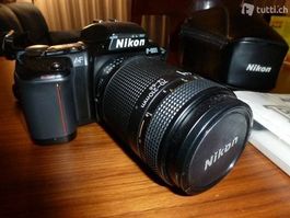 Nikon Fotoausrüstung F-601, viel Zubehör