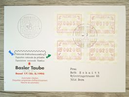 TR65 Enveloppe + Timbre Suisse 1995