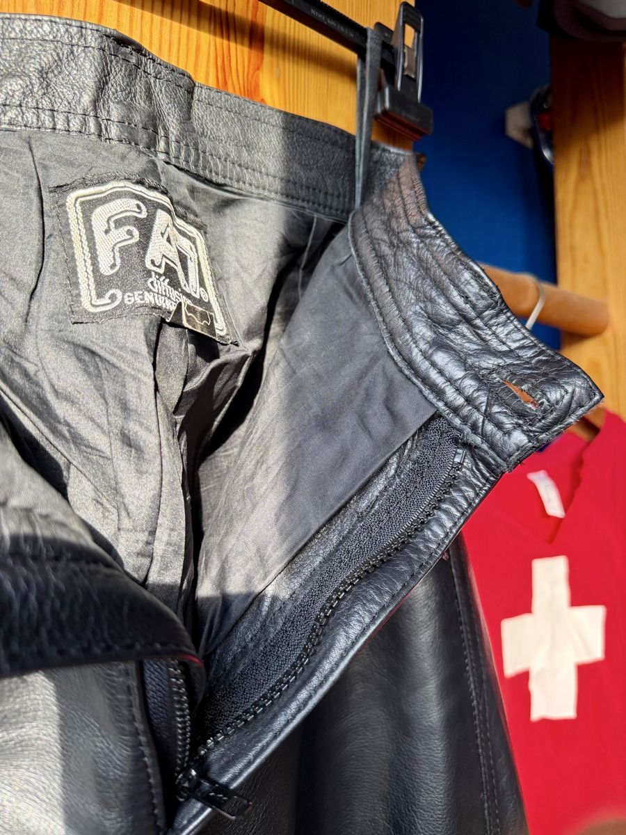 Hosen: Pantalon cuir noir FA7/ Taille 36 – Neu (gemäss Beschreibung) aus Carouge GE von orc_88rq 5