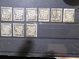 () Série Taxes DUVAL 1881-92 Oblitérés 9 valeurs