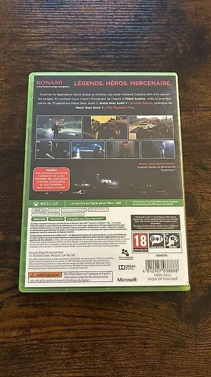 Microsoft Giochi: Metal Gear Solid - Ground Zeros | FR | Xbox 360 – Usato da Alle venduto da protokollstudio 1