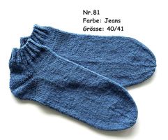 Sneaker - Socken handgestrickt  Gr.40/41  Nr.81