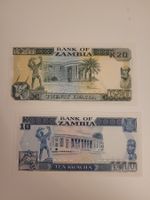 Zambia Set 10 und 20 Kwacha druckfrisch