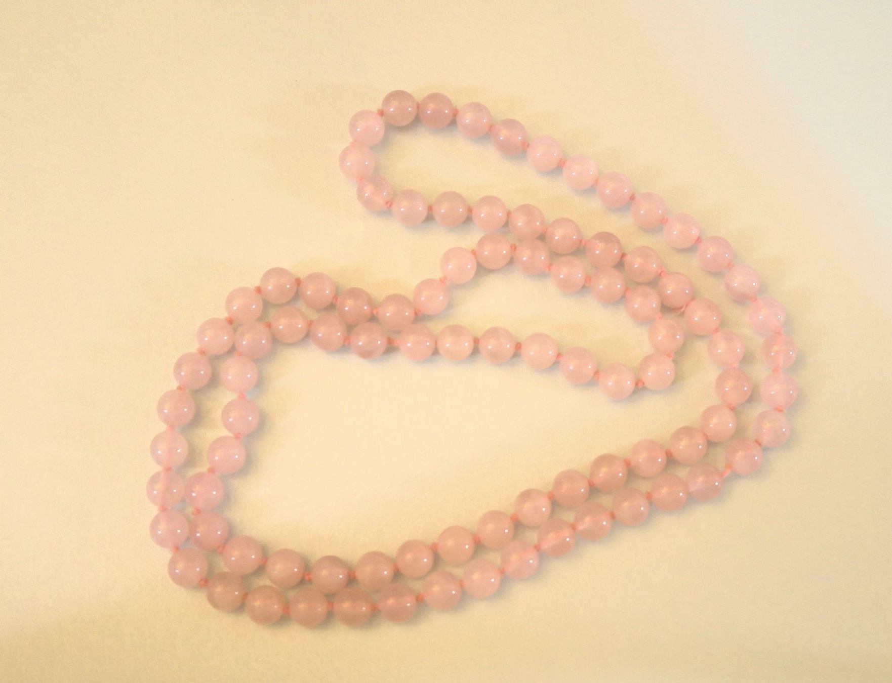 Catenine: Rosenquarz Perlenkette – Usato da Brittnau venduto da marlenestone 4