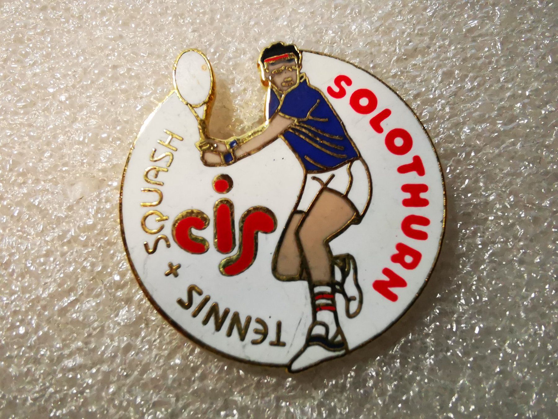 Placchette & Badge: Ansteckpin 6: CIS Tennis + Squash Solothurn – Usato da Oppligen venduto da Pin-Fall-Shop