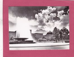 Luzern Wagenbachbrunnen und Pilatus 1952