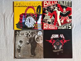 Punk Vinyl Sammlung 4x / PENNYWISE,NOFX,SUM41,BILLY T.