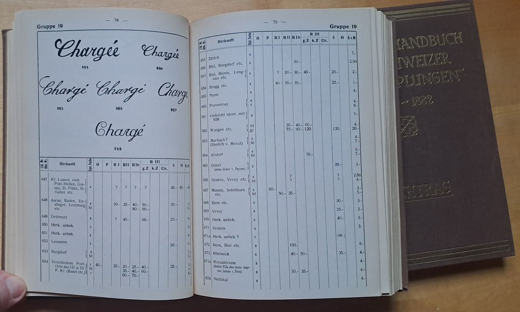 Bücher: Handbuch Schweizer Abstemplungen 1843-1882 - Philatelie – Gebraucht aus Trogen von Limboo 4