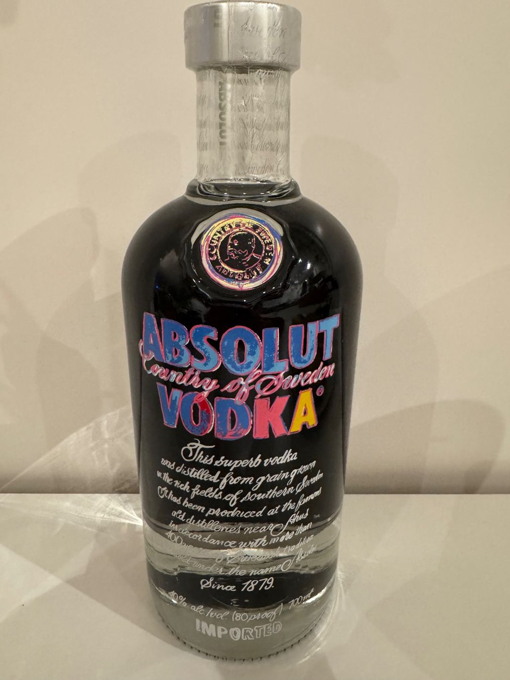 Absolut Vodka Bevande alcoliche: Absolut Vodka Warhol Edition Limited 700ml Flasche – Nuovo e nell'imballaggio originale da Mettmenstetten venduto da RLR2905 1