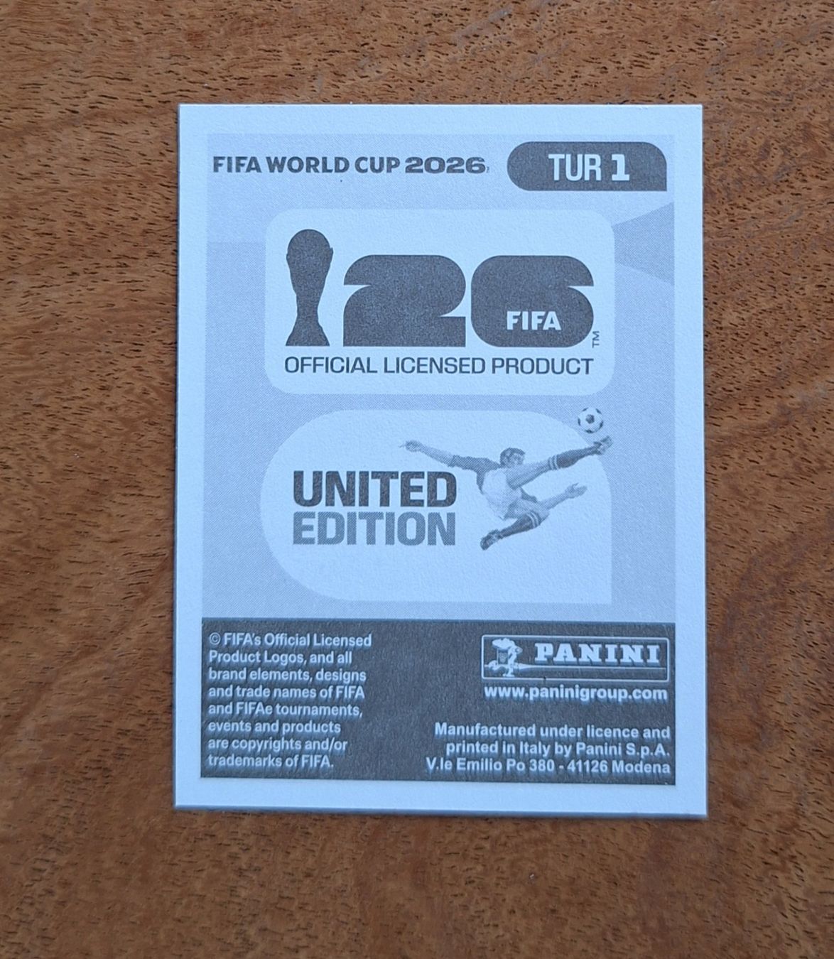 Panini Sammelbilder & Trading cards: Panini TUR 1 – Neu (gemäss Beschreibung) aus Romanens von Crocette 1