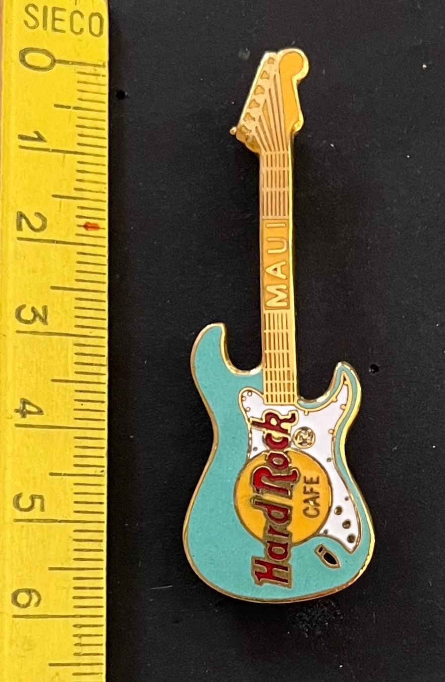 Hard Rock Cafe Placchette & Badge: Hardrockcafe Gitarre MAUI/ Anstecker – Usato da Ostermundigen venduto da DaxKarten-75