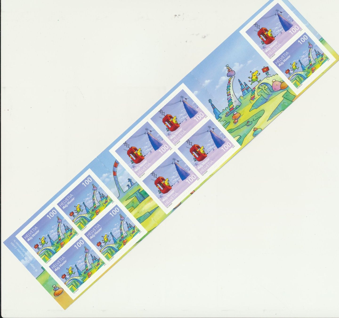 Tous les timbres: 2016 "Molly Monster", Markenheftchen, ** postfrisch – Neuf (Voir description) à Winterthur par Zupogeru 1