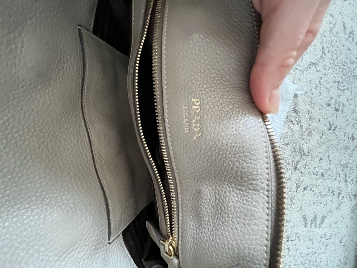 Prada Borse da donna: Original Prada Handtasche Leder Taupe – Usato da Chur venduto da Mity88 6