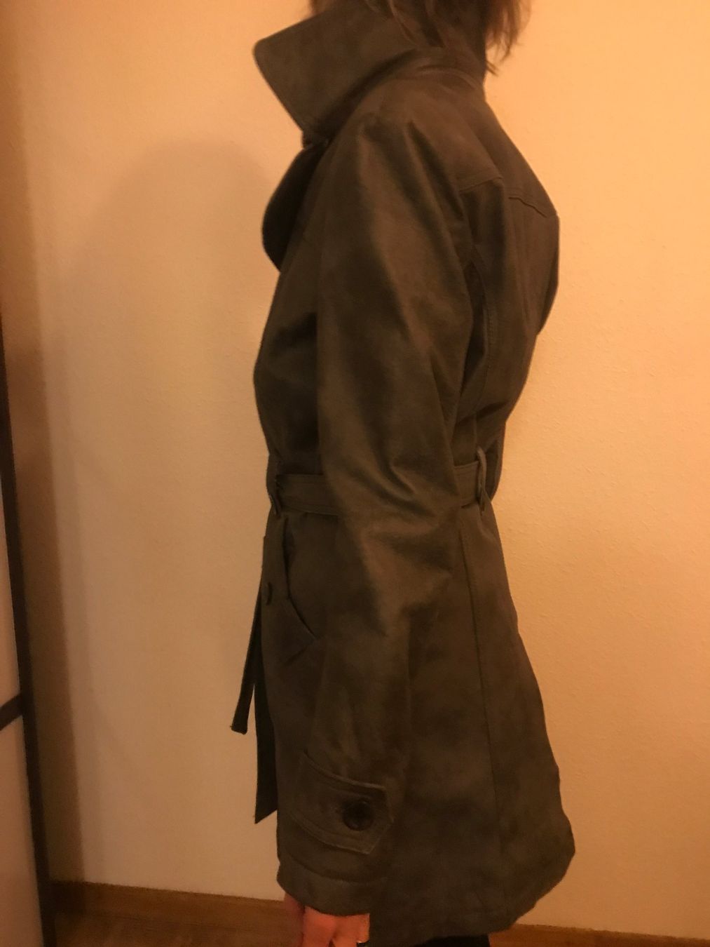 C&A Cappotti: Grey leather trenchcoat size 38 – Usato da Onex venduto da johnca 3