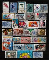 Motiv Briefmarken Wintersport + Diverse