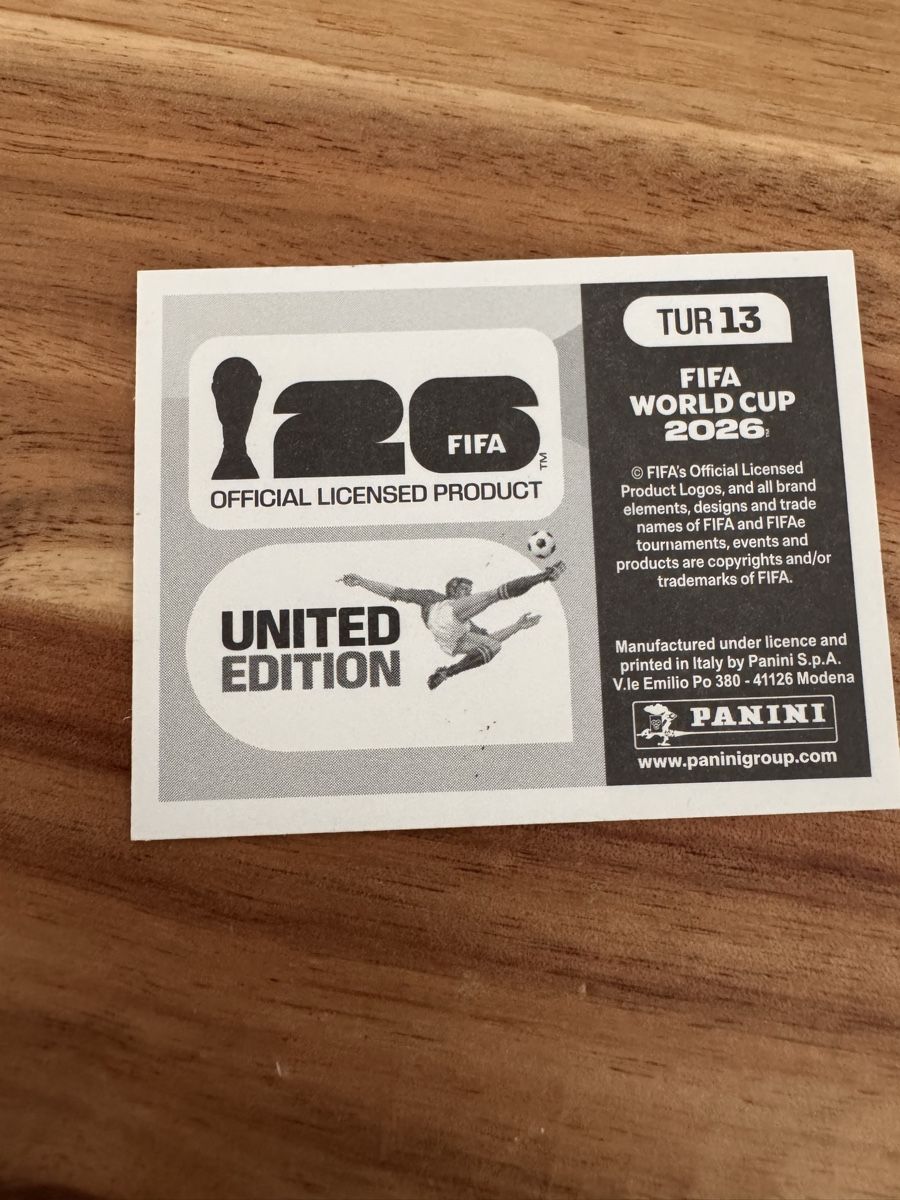 Panini Carte collezionabili: Panini - WM 2026 - TUR 13 - Sticker – Nuovo (secondo la descrizione) da Wetzikon ZH venduto da thayreen 1