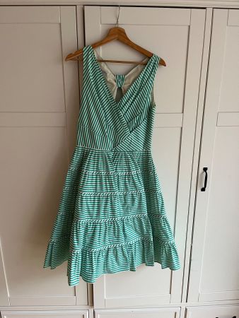 Sommerkleid von Oscar de la Renta, Gr. 8, gestreift