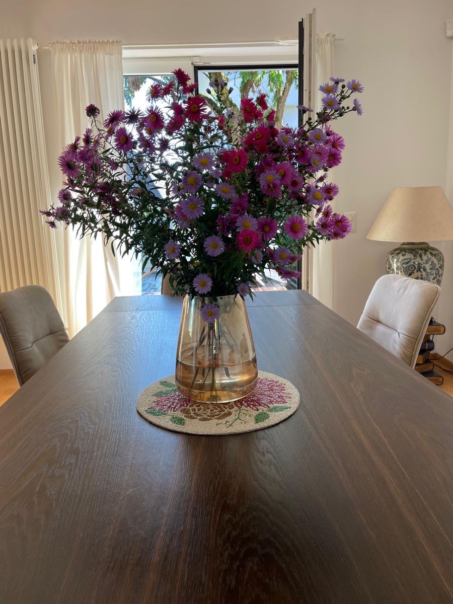 Tavoli: Extendable Oak & Iron Dining Table and 8 chairs – Usato da Kilchberg ZH venduto da ish_8xyw 2