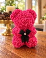 Pinker Rosenbär mit eleganter Schleife ❤️🌹