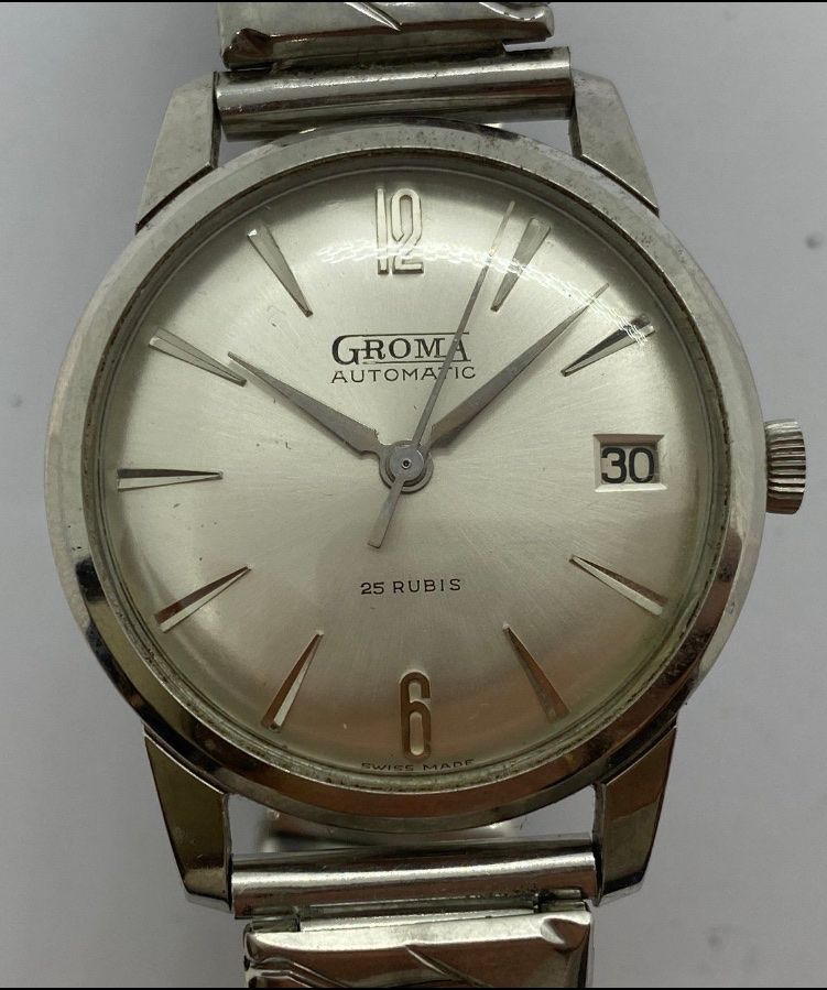 Orologi: Groma Automatic Vintage Uhr, 25 Rubis – Usato da Untersiggenthal venduto da TimeandShine 1