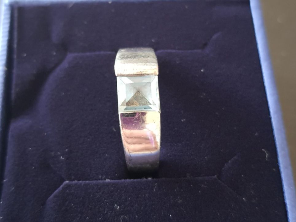 Anelli: Ring Silber 925 mit Aquamarin Stein – Usato da Zollikerberg venduto da Sell-Buy-it