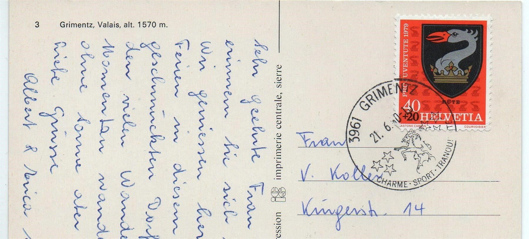 Cartes postales: GRIMENTZ – D'occasion à Jona par philajona 1