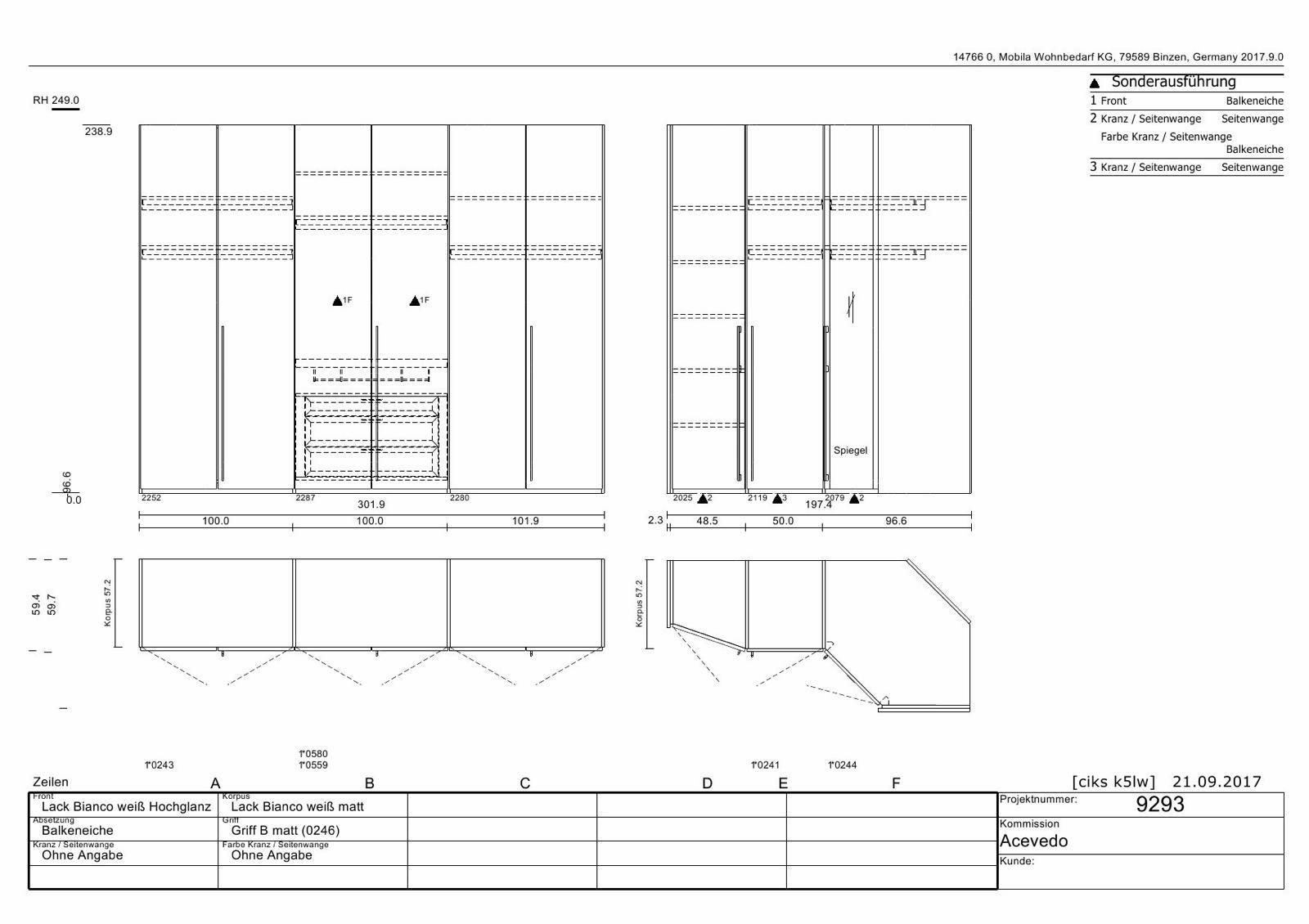 Musterring Armadi: MUSTERRING Wardrobe Excellent condition 2 meters length – Nuovo (secondo la descrizione) da Zug venduto da eve_w5nl 4