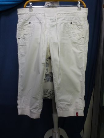 CAPRI SCHLUPFHOSE GR 38 EDC REINES WEISS GUMMIZUG IM BUND NE