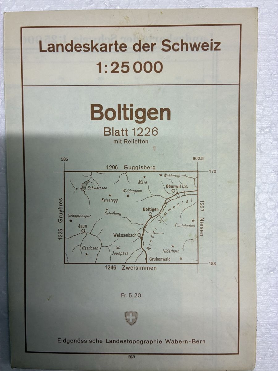 Cartine & Atlanti: 1 Landeskarte 1:25000 – Usato da Bubendorf venduto da Mia111