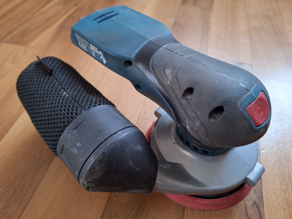 Bosch Blauw GEX 18V-125 Professional | Accu-excenterschuurmachine | 18V Zonder Accu's & Lader M480 Starterset | In L-Boxx - 0615A5004H