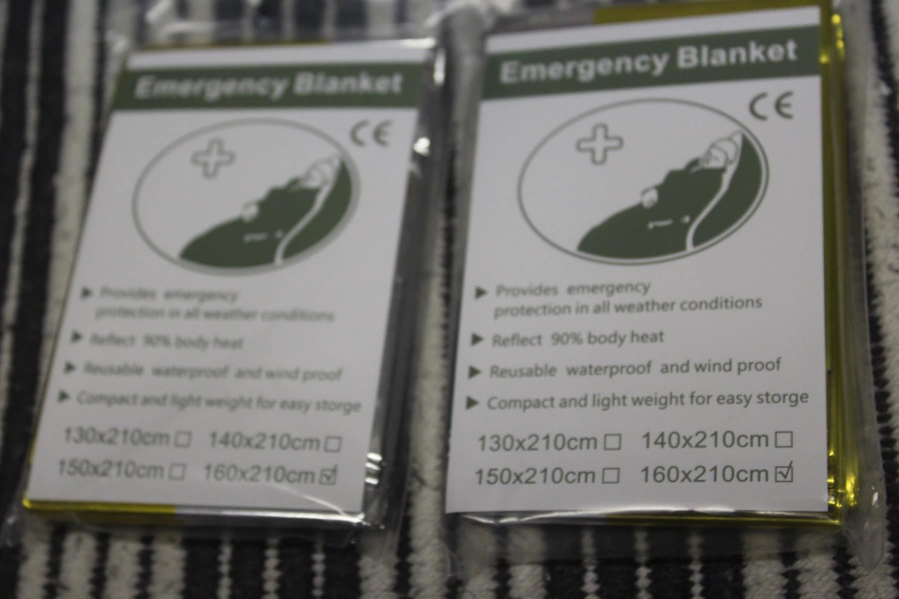 Coperte: Decke Rettungsdecken Rettungsfolie 2pic – Nuovo (secondo la descrizione) da Kirchdorf AG venduto da Aarereussshop 6