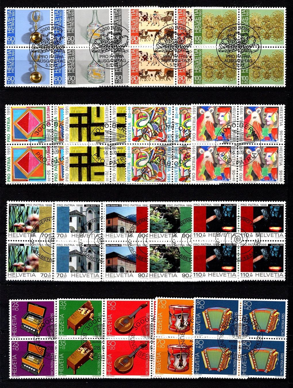 Tutti i francobolli: Pro Patria (817) – Usato da Burgdorf venduto da blinky01 1