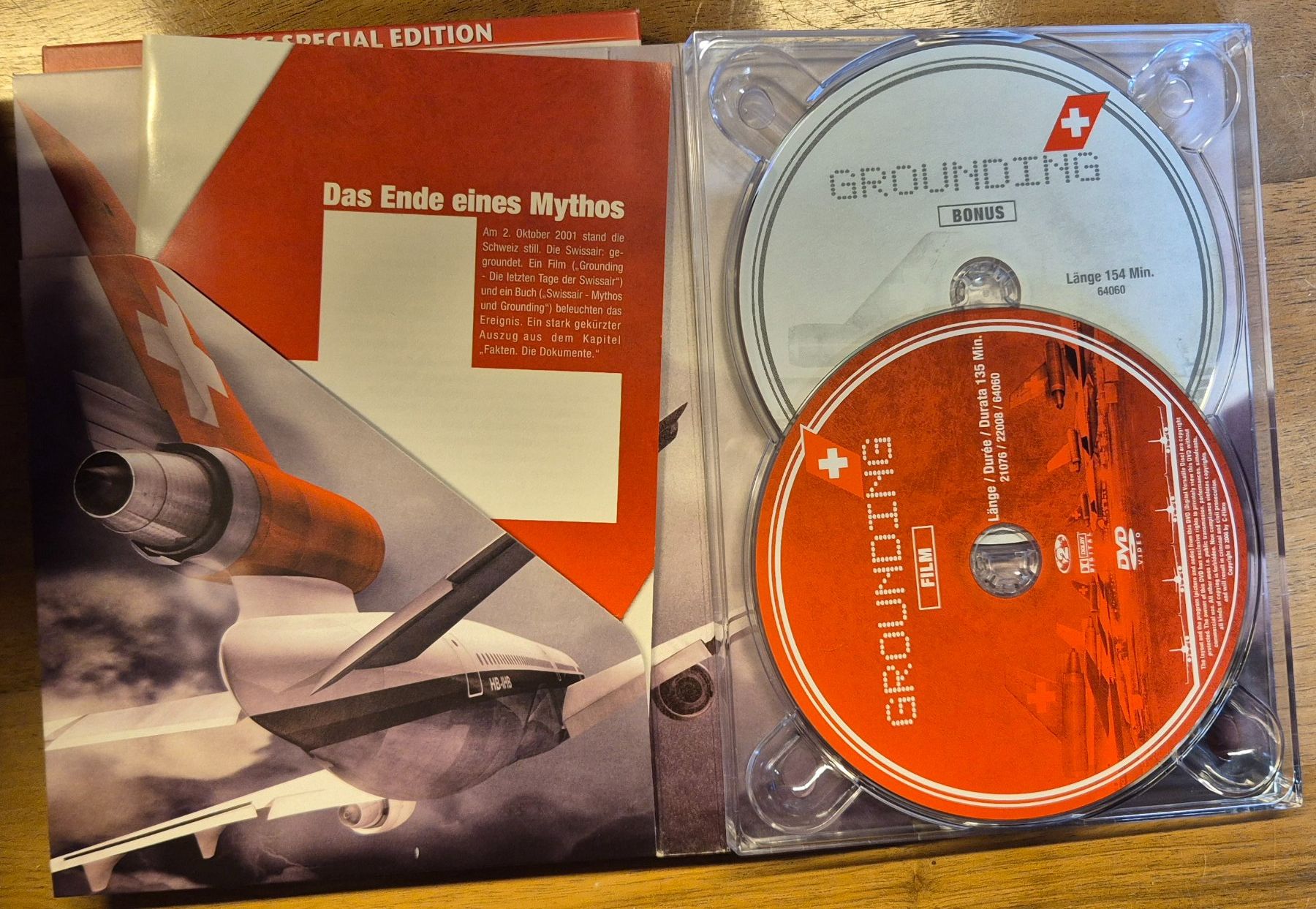Tutti i DVDs: DVD Dokuthriller "Grounding" (Swissair) – Usato da Spreitenbach venduto da Weha9 2
