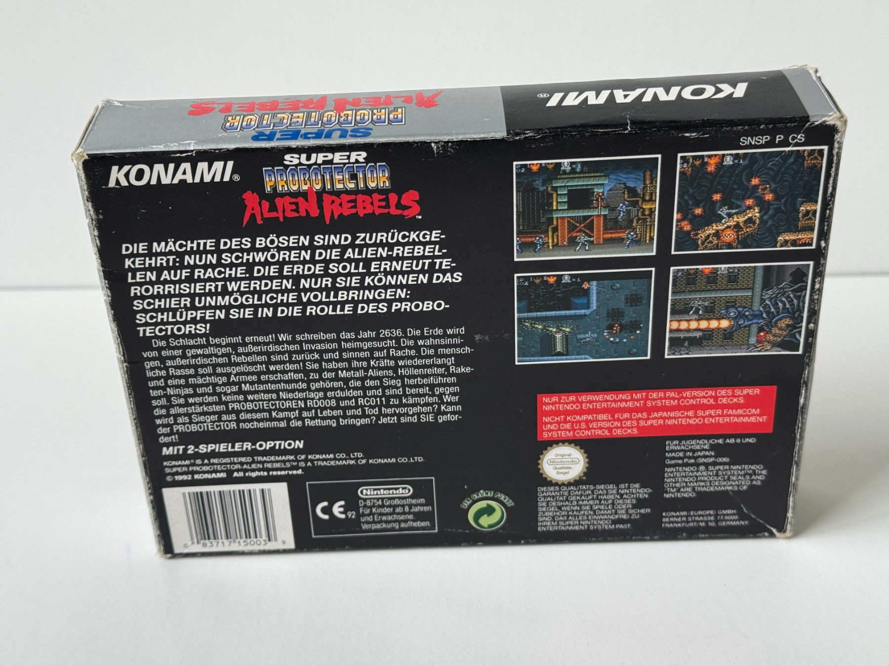 Jeux: Super Nintendo SNES Super Probotector Alien Rebels - in OVP – D'occasion à Herznach par marco_0123 4