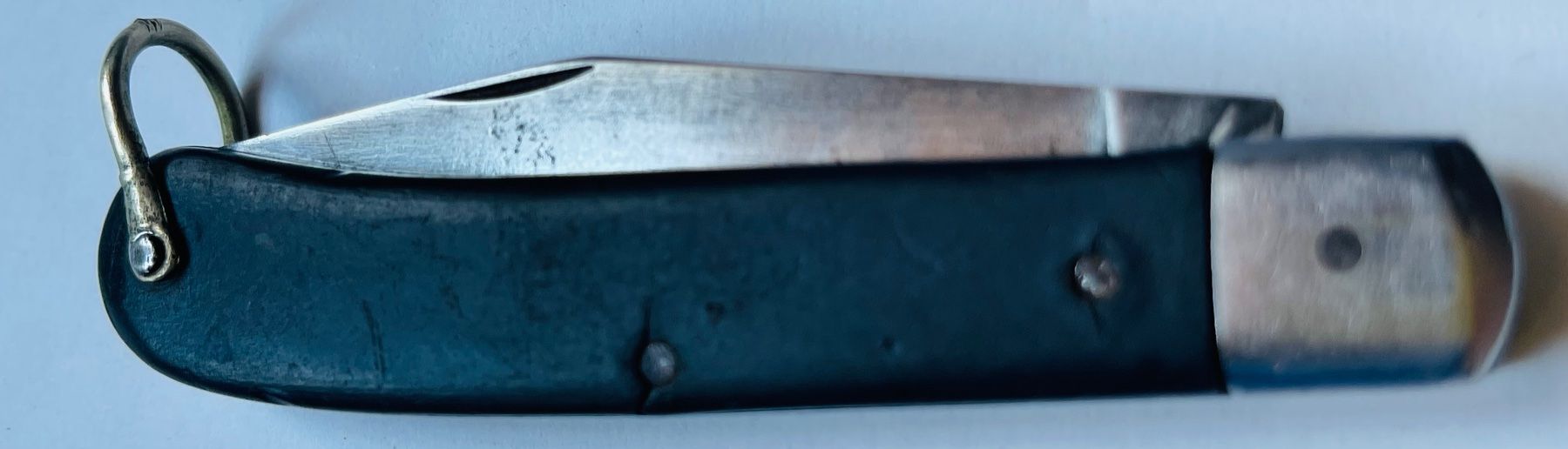Wenger Coltelli tascabile: Antikes Wenger-Sackmesser mit einer grossen Klinge, schwarz – Usato da Basel venduto da TOMFAN 4