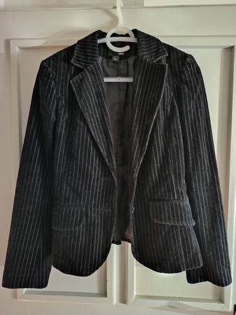 H&M Blazer, schwarz gestreift, Grösse 36, schöner Schnitt